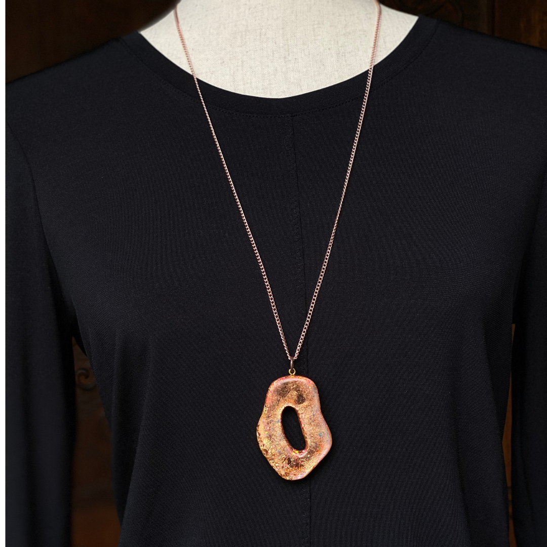 Copper Dazzle Pendant Necklace