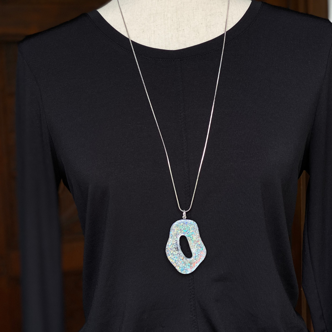 Disco Dazzle Pendant Necklace