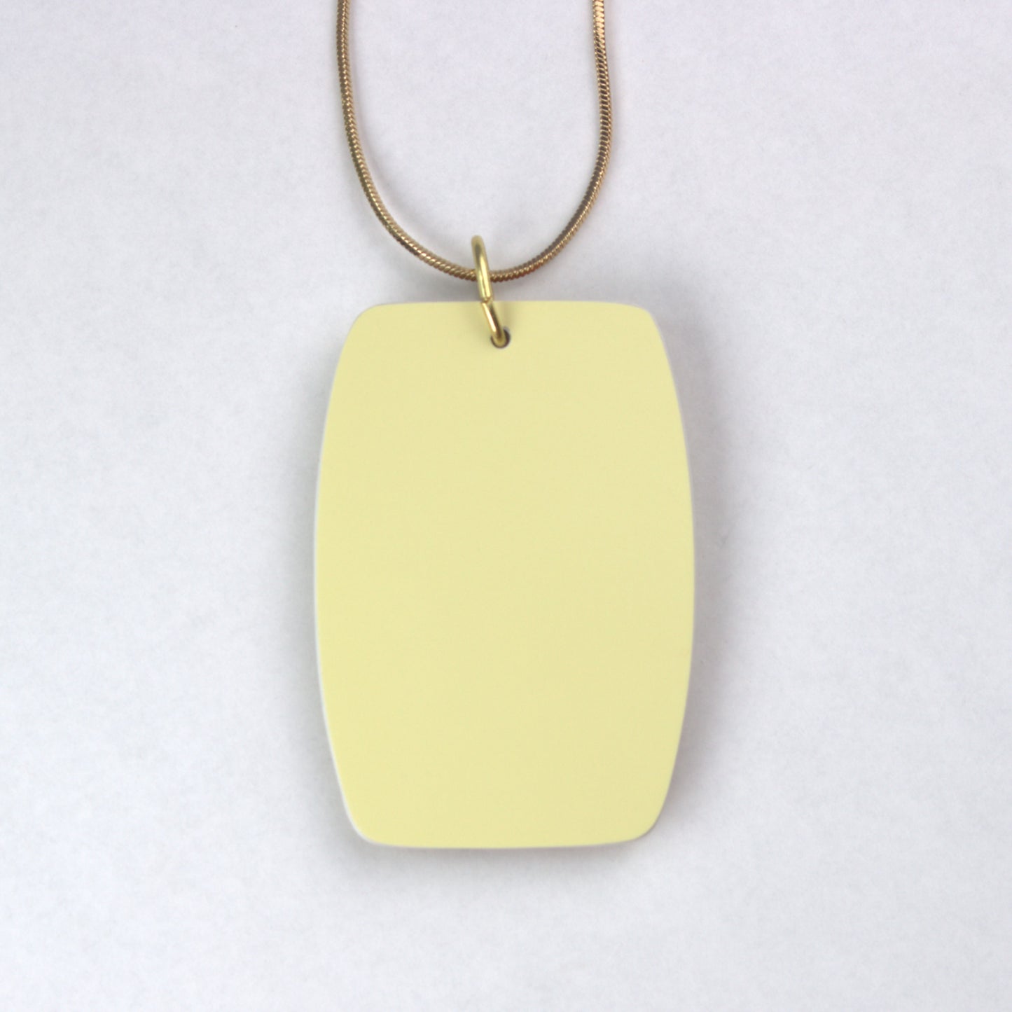 Rose Garden and Gold Pendant Necklace