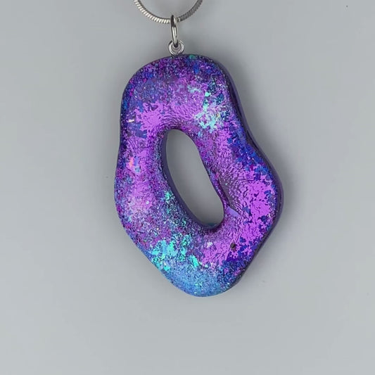 Purple Dazzle Pendant Necklace