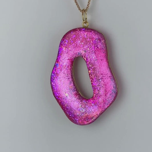 Pink Dazzle Pendant Necklace