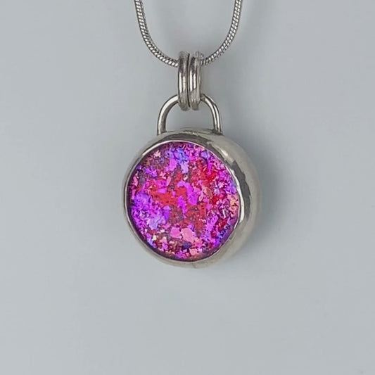 Pink Petite Dazzle Pendant Necklace