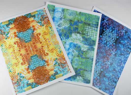 Abstract Brights Sublimation Prints Set