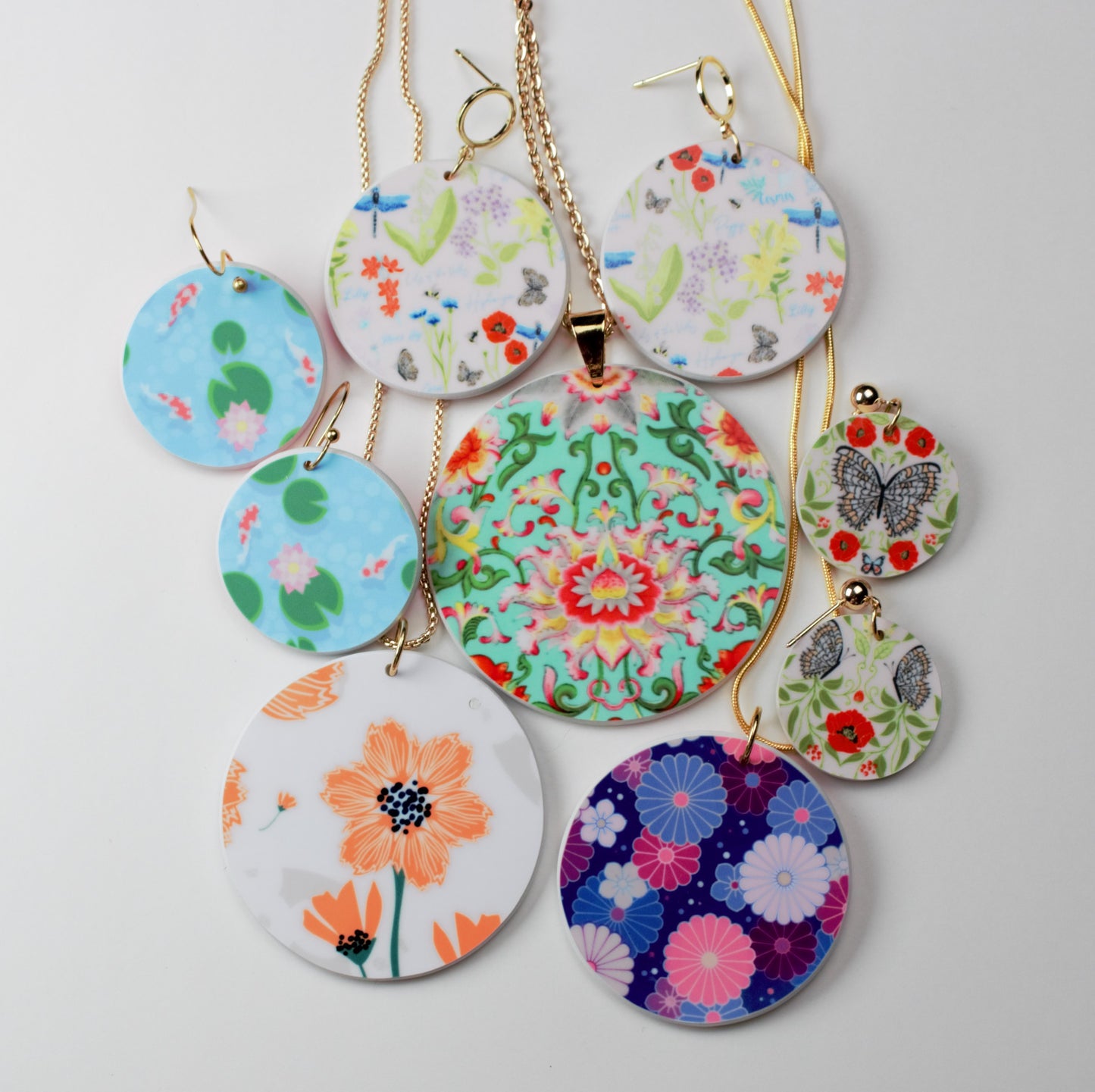 Circle Blank Shapes and Botanic Bliss Dye Sublimation Print Set