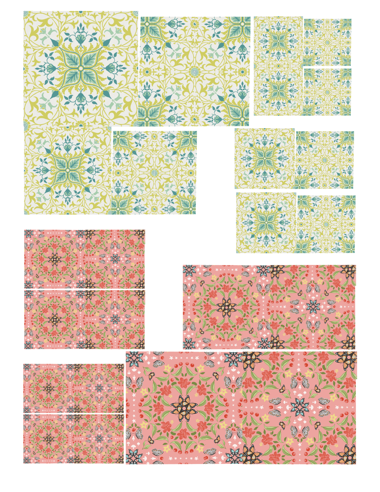 Tile Style Sublimation Prints