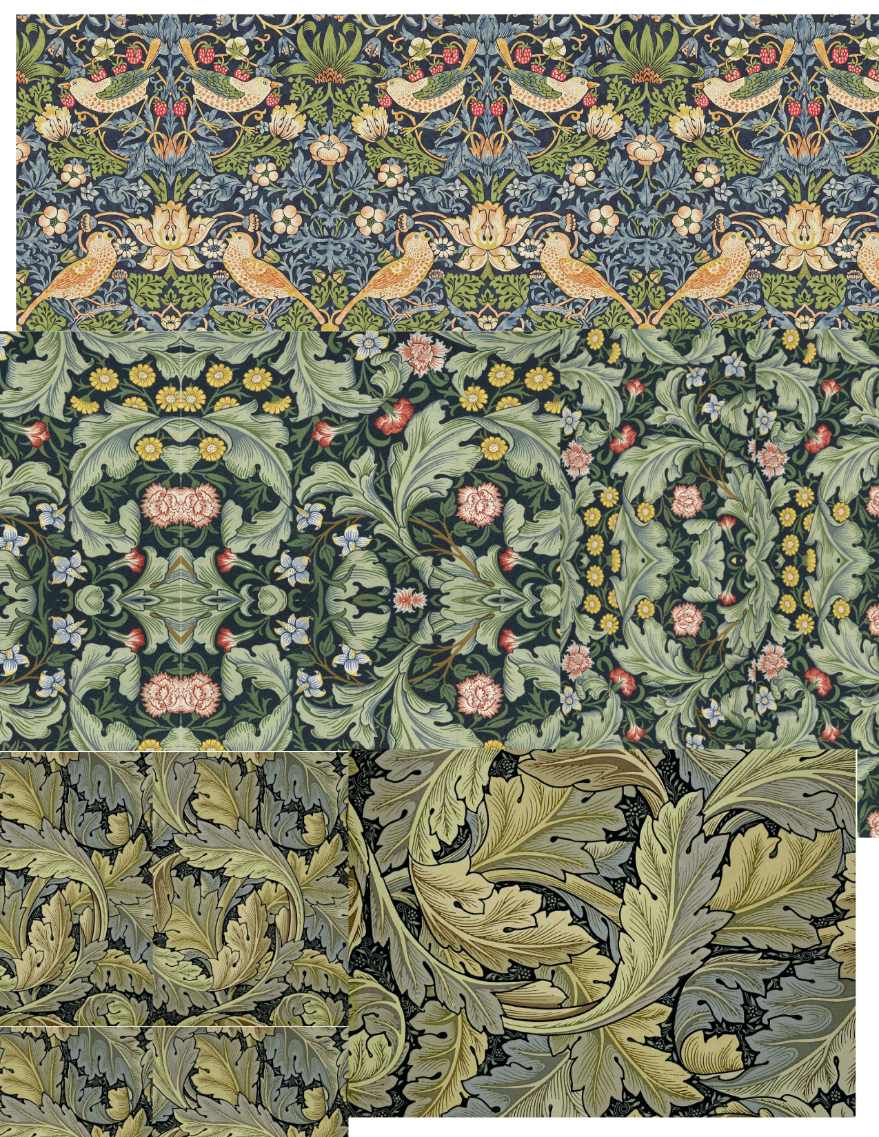 William Morris Style Sublimation Prints