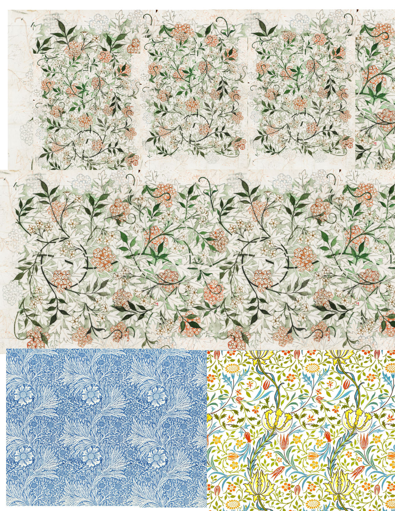 William Morris Style Sublimation Prints