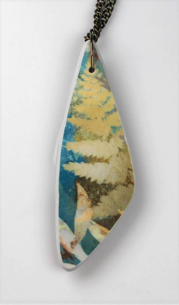 Forest Botanical Three Layer Pendant Necklace