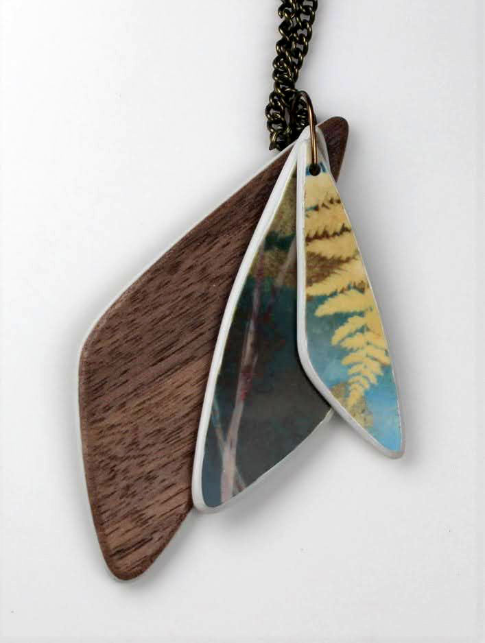 Forest Botanical Three Layer Pendant Necklace