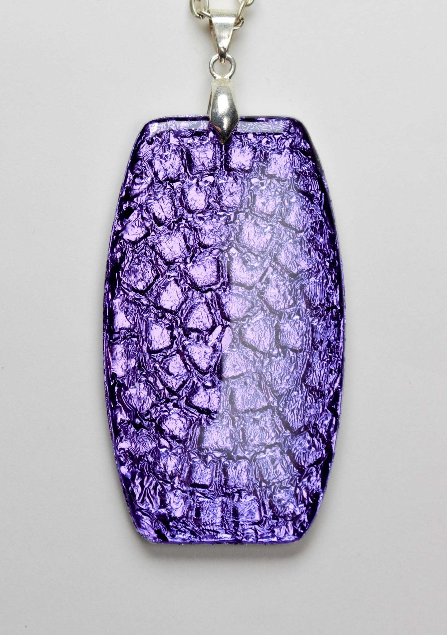 Purple Bling Pendant Necklace