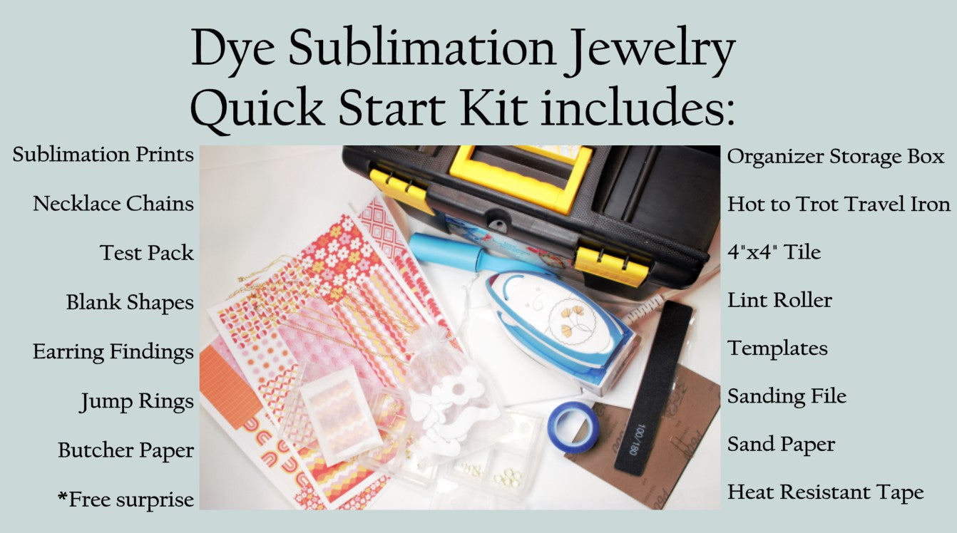 Dye Sublimation Jewelry Quick Start Kit