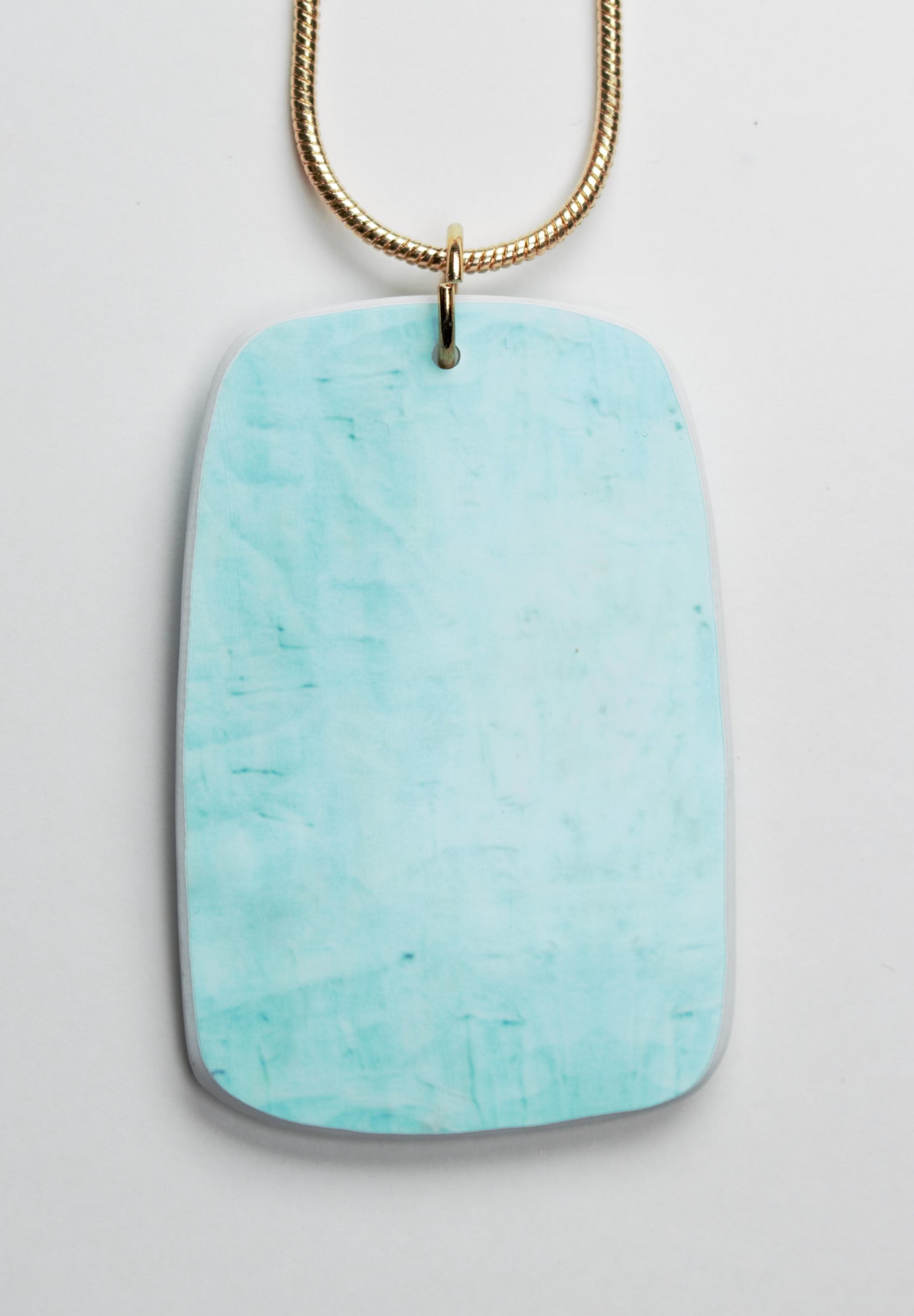 Brush Strokes of Gold Pendant Necklace